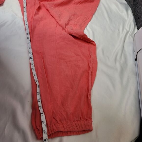 AERIE‎ relaxed fit pull on coral gauze jogger pants XXL - Picture 10 of 10